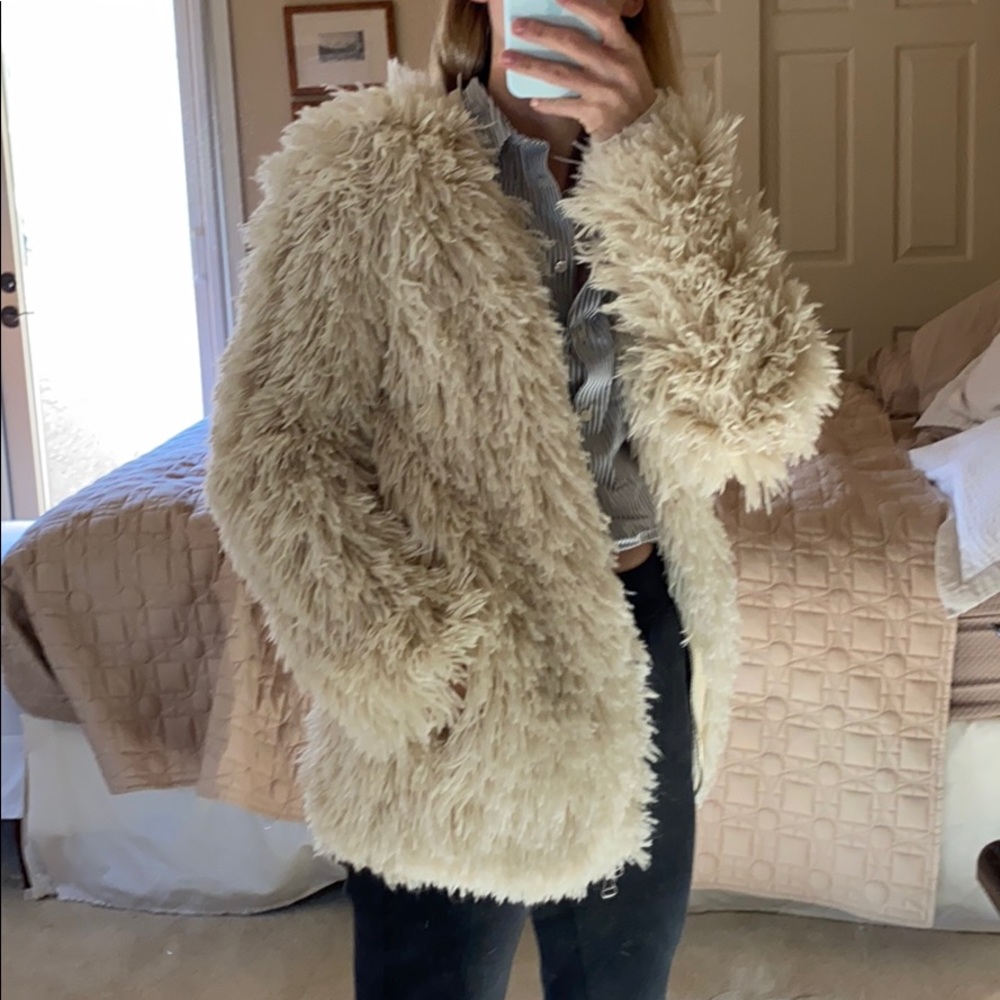 Haute Hippie teddy sweater jacket